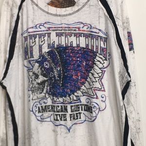 New Men’s Affliction long sleeve shirt sz 3 x